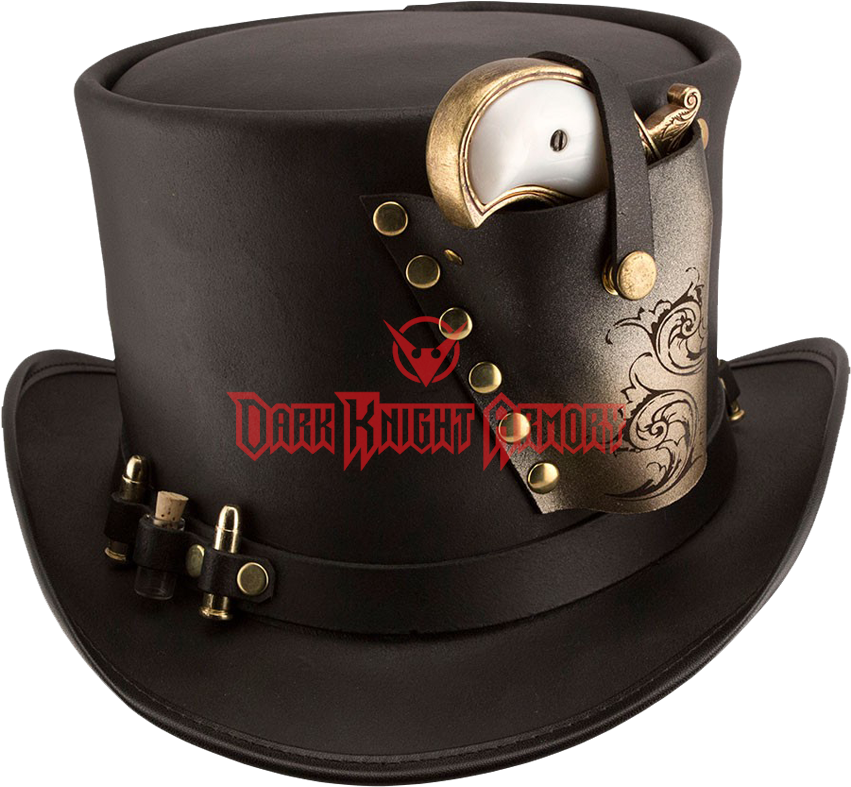 Clip Art Black And White Derringer Top Hat Mci From - Steampunk Top Hat Transparent (850x850), Png Download