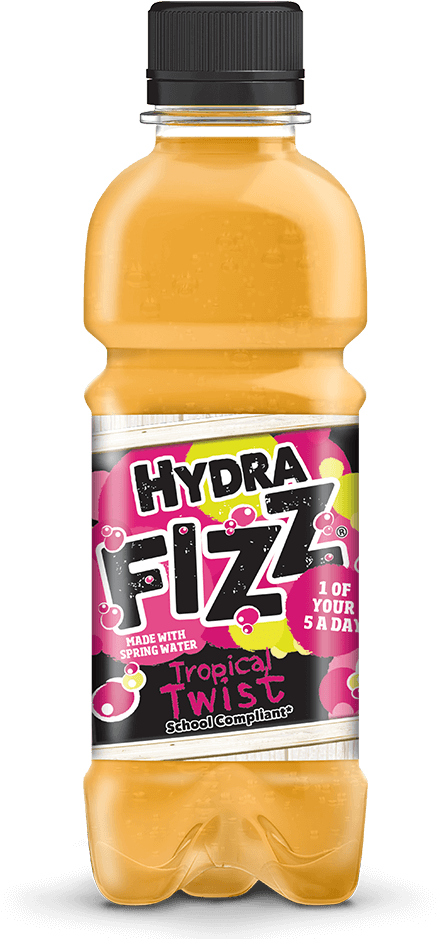 Hydra Fizz 50% Tropical Twist Juice Drink 300ml - Hydra Fizz (1200x938), Png Download