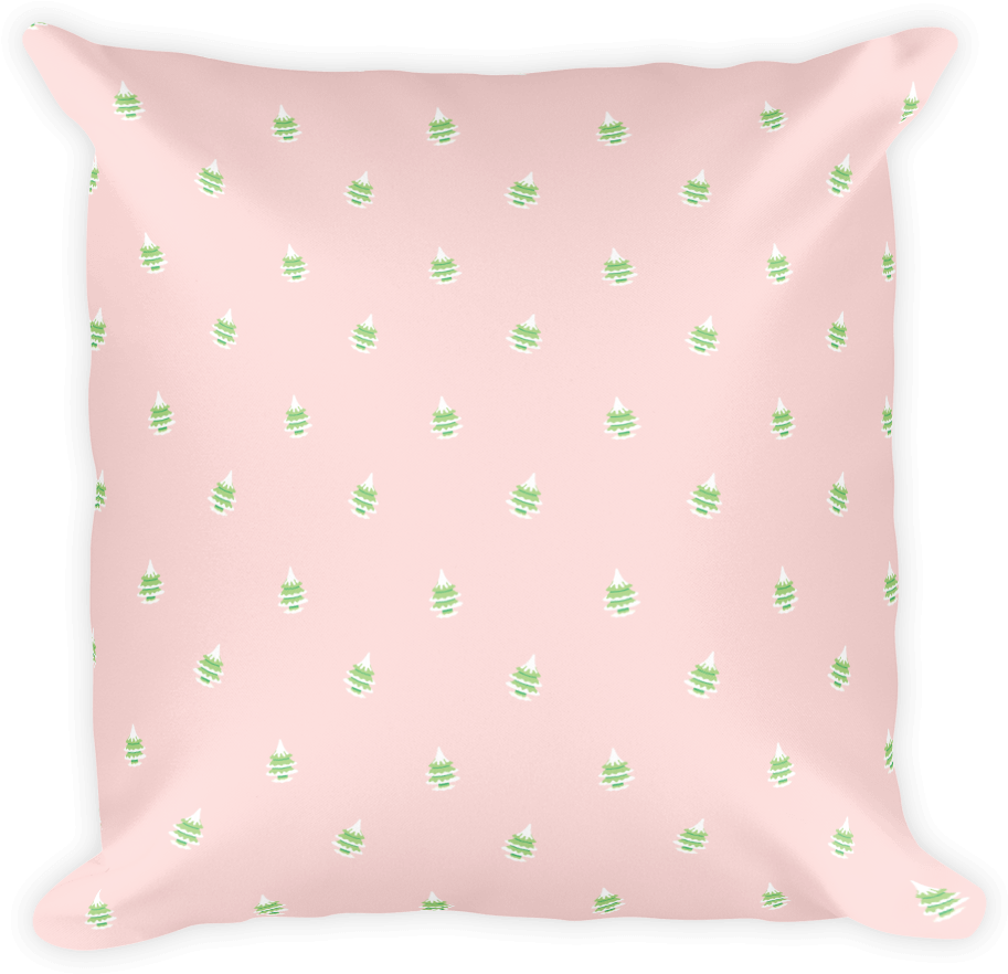Paint Christmas Pink, Christmas Pattern Designs, Pink - Cushion (1000x1000), Png Download
