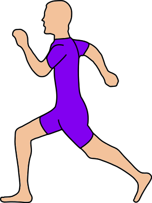 Pngt-pngsvgwebpjpg Jogging Png - Running Man Clip Art (300x400), Png Download