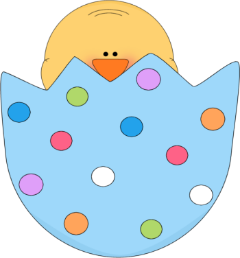 Cracked Easter Egg Png - Easter Chick In Egg (350x376), Png Download