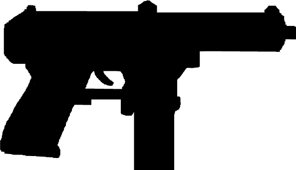 Tec9 Hud Csgo - Cs Go Weapon Silhouettes (593x341), Png Download