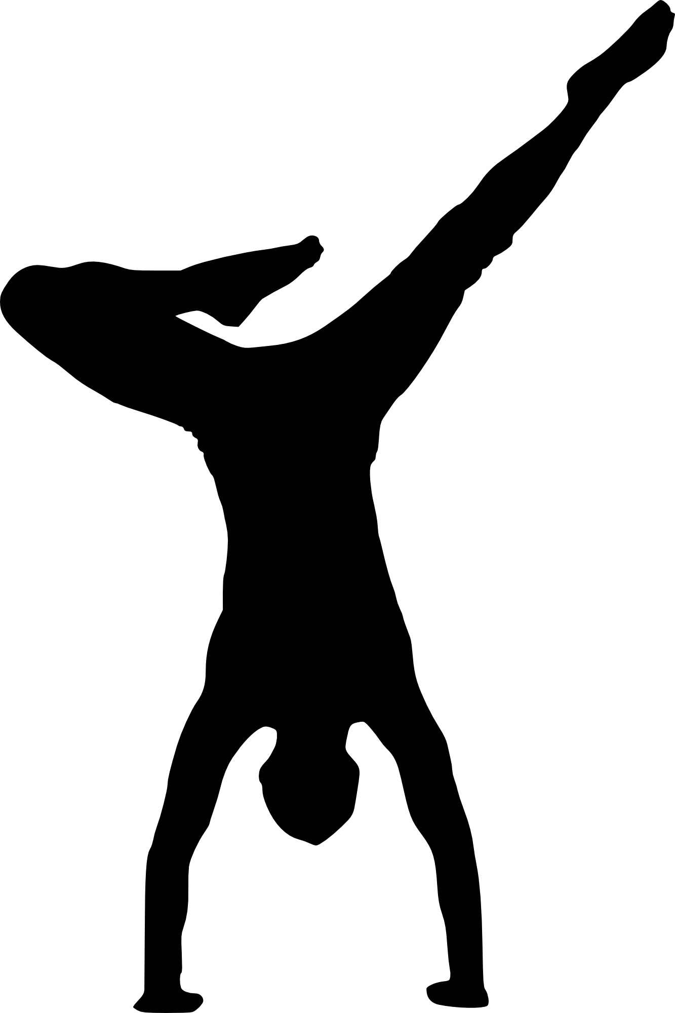 18 Fitness Silhouette - Portable Network Graphics (1333x2000), Png Download