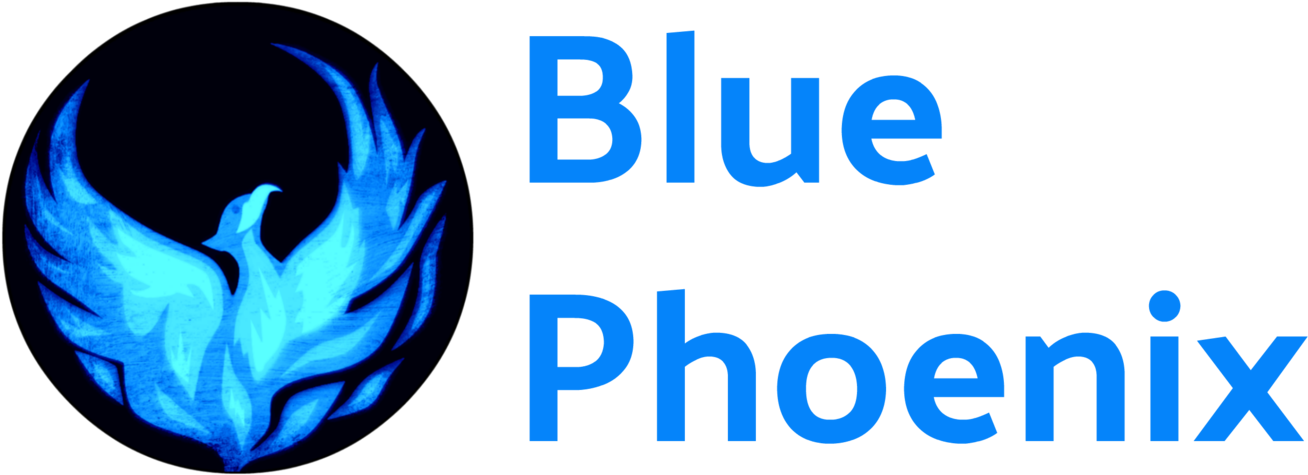 Blue Phoenix (1340x504), Png Download