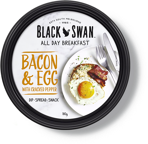 Bacon & Egg With Cracked Pepper - Sisig (580x540), Png Download