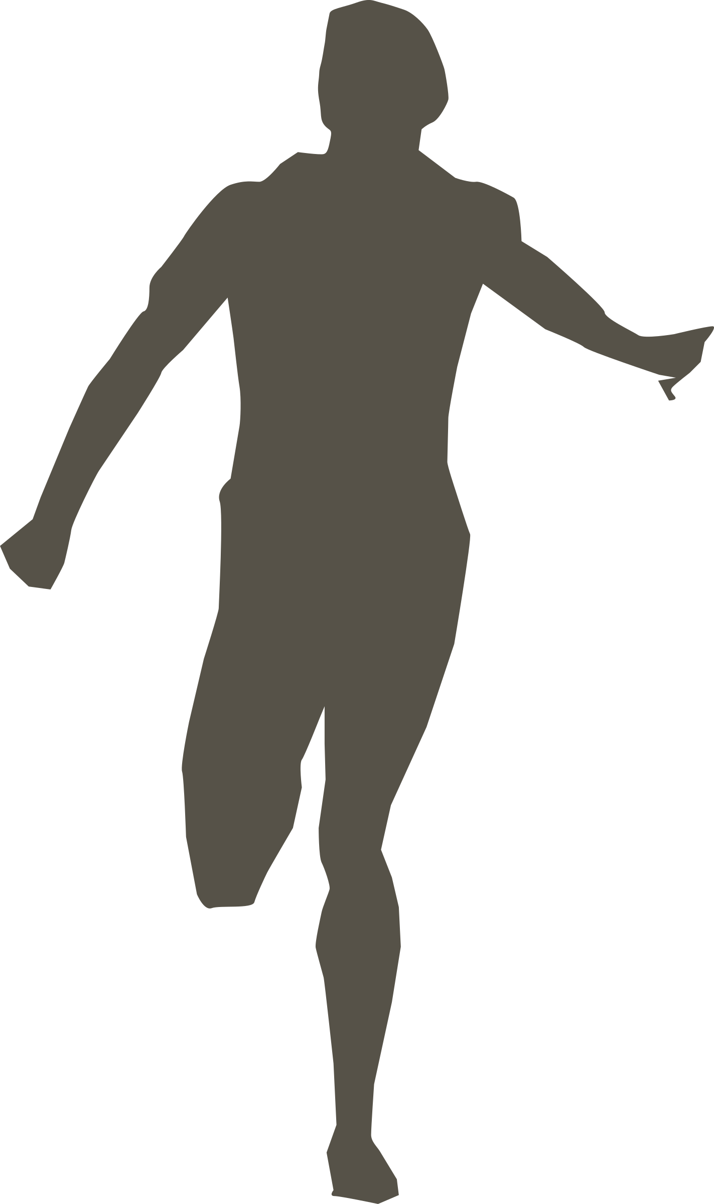 Jogging Silhouette Png - Runner Silhouette Png (1423x2400), Png Download