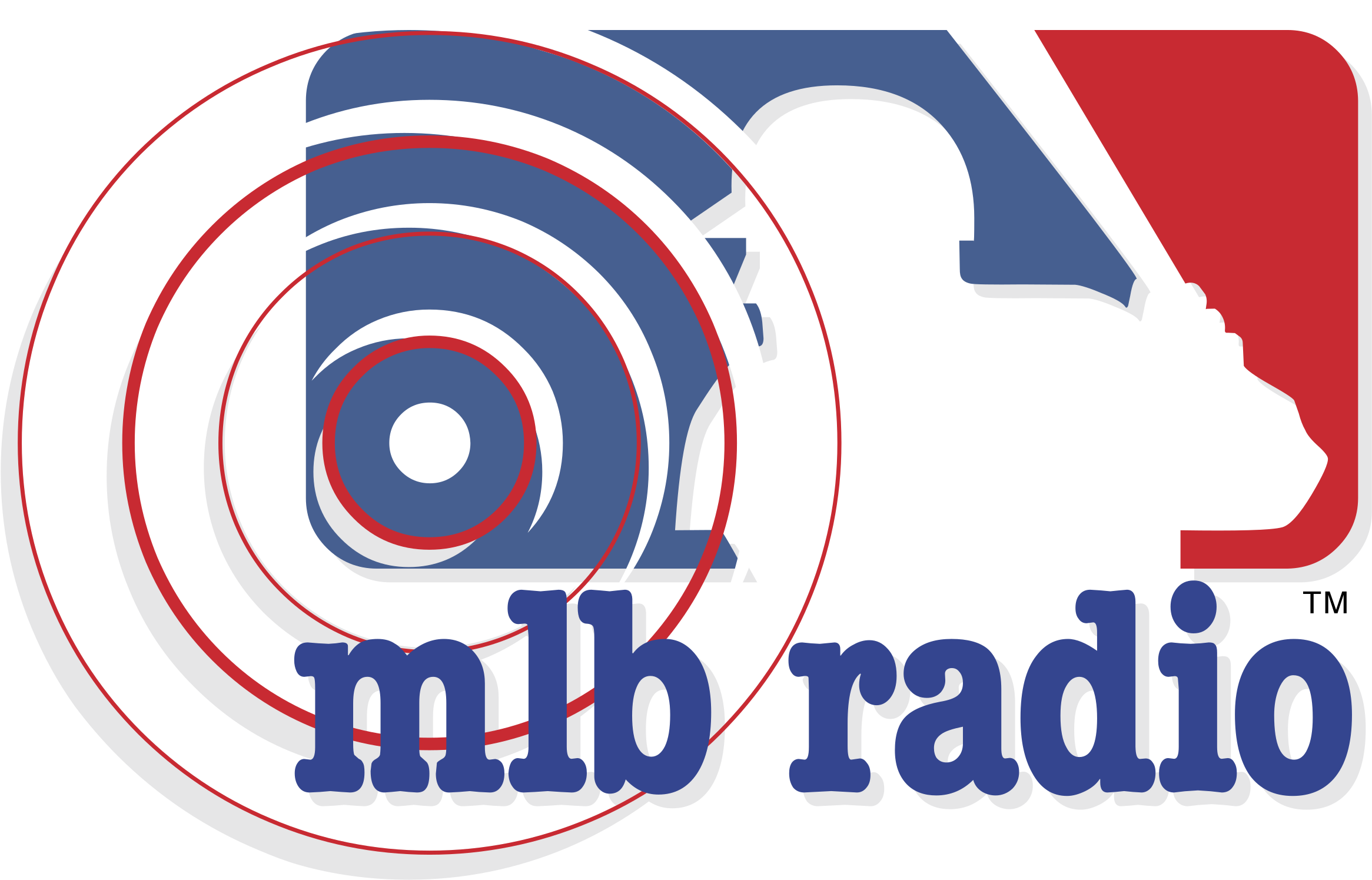 Mlb Radio Logo Png Transparent - Major League Baseball Logo (2400x2400), Png Download