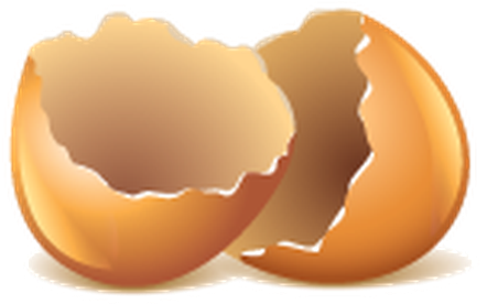 Egg Shell Clipart Png (518x399), Png Download