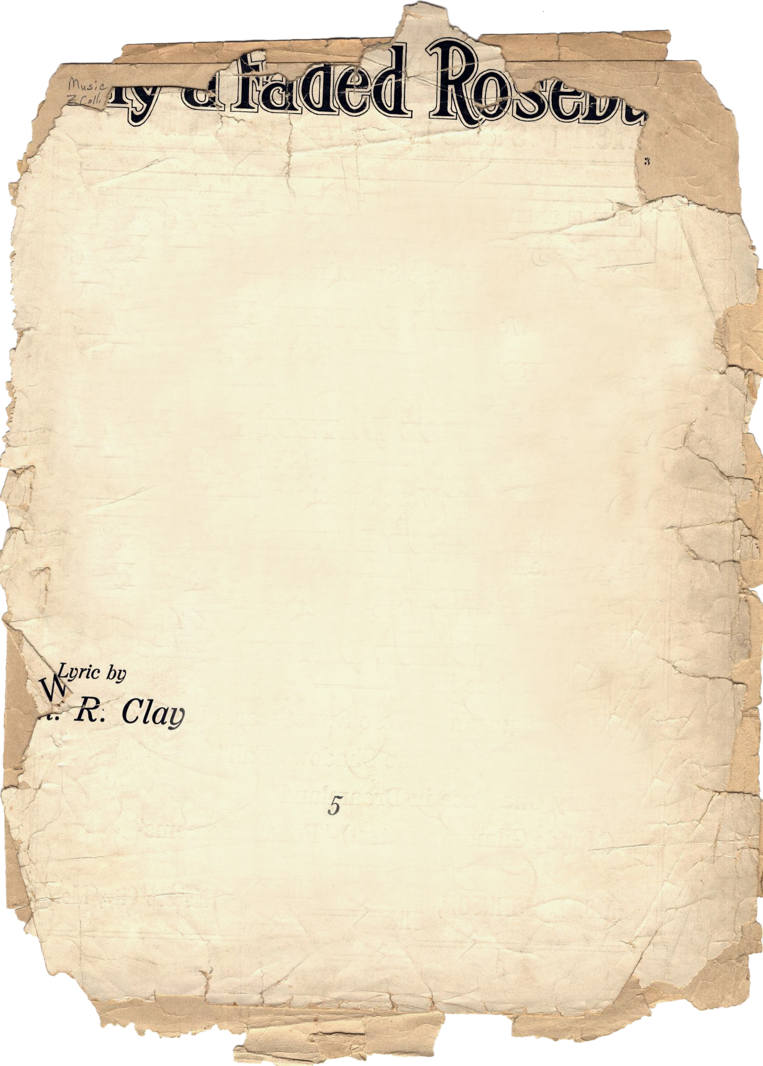 Corners Damaged Paper - Handwriting (1500x2094), Png Download
