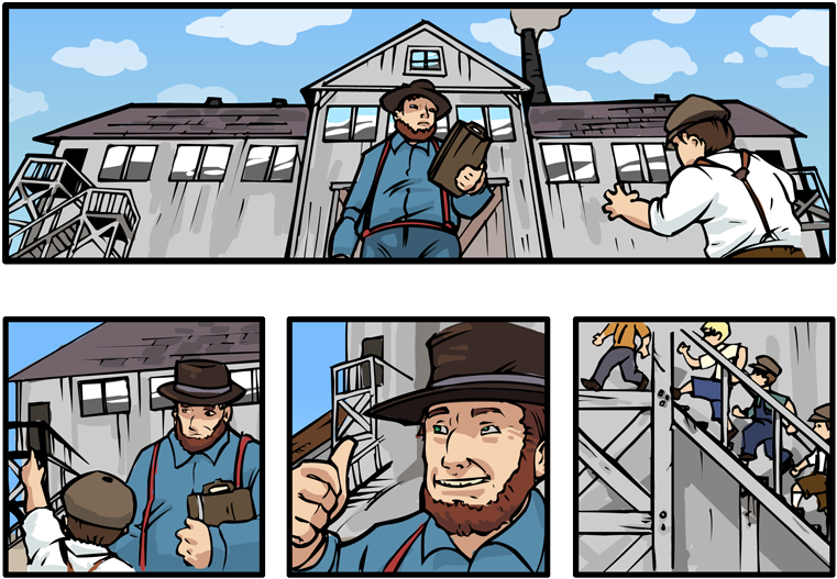 The Boys Continue On Until They Reach The Sawmill - Building (840x542), Png Download