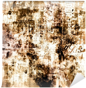 Burnt Paper Background, Grunge Style Wall Mural • Pixers® - Insigne Tableau Abstrait 5 Pièces - Sepia (400x400), Png Download