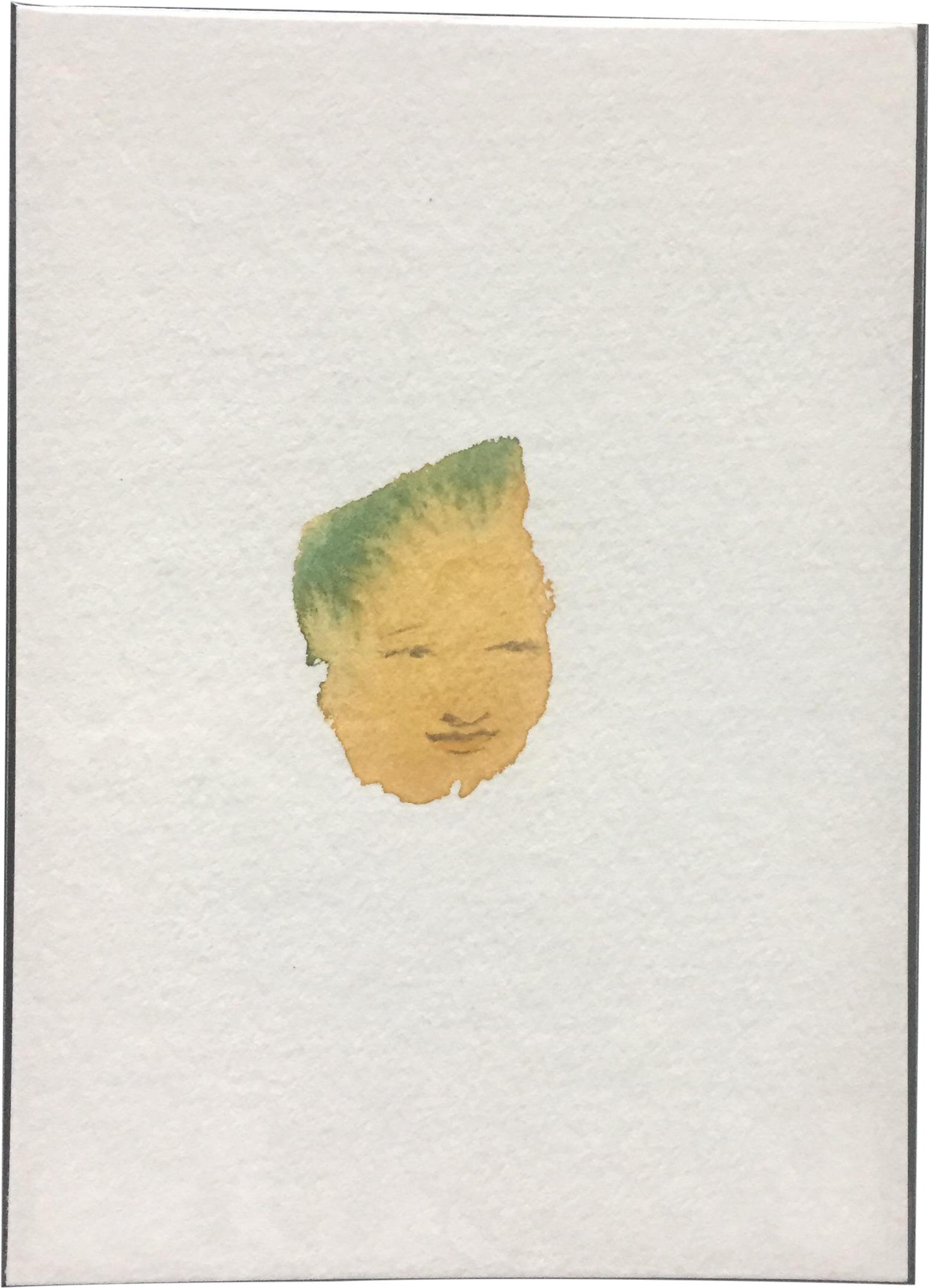 Abstract Minimal Face Watercolor - Watercolor Painting (1716x2378), Png Download