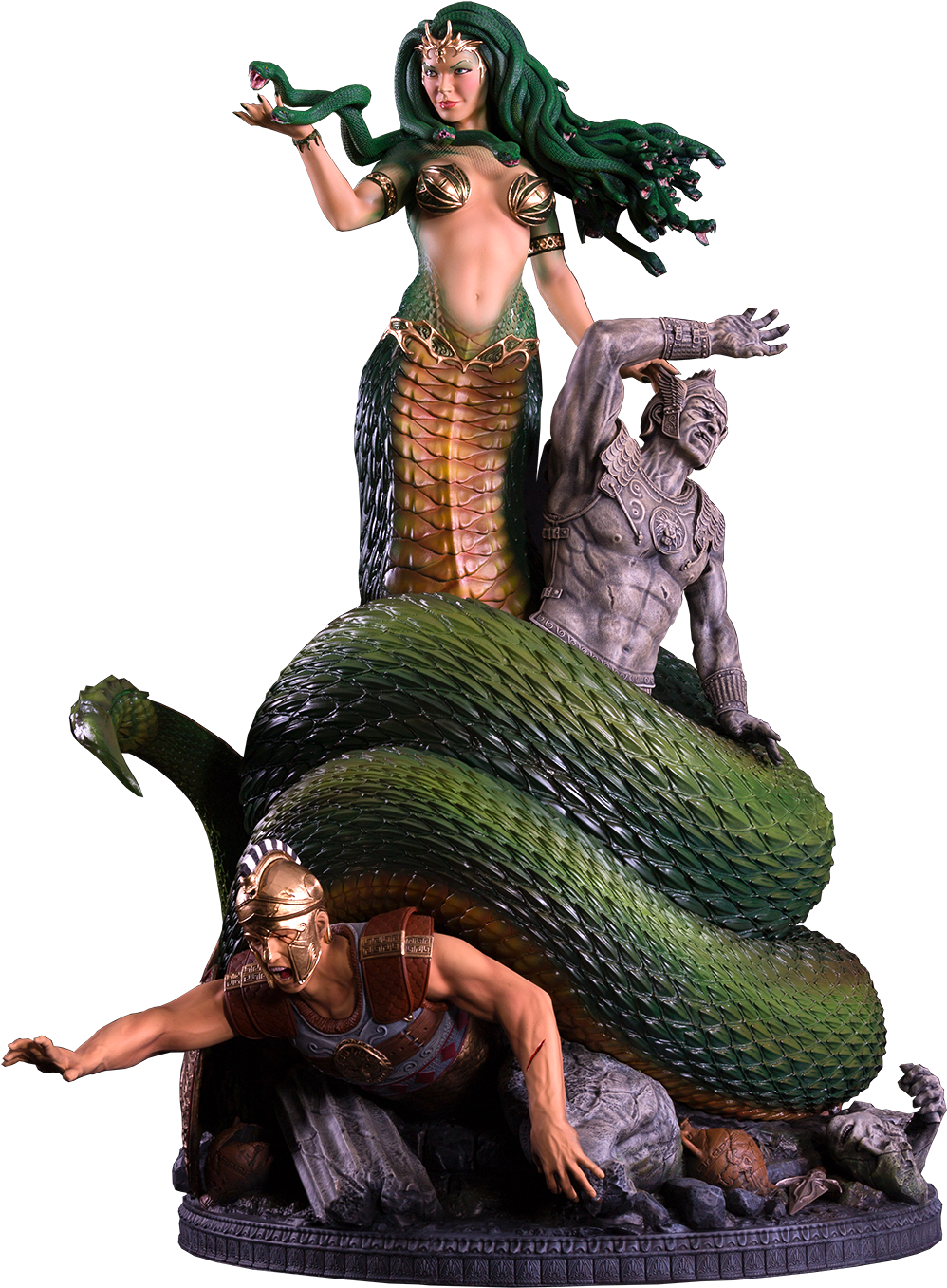 Medusa Victorious Statue - Medusa Png (1022x1398), Png Download