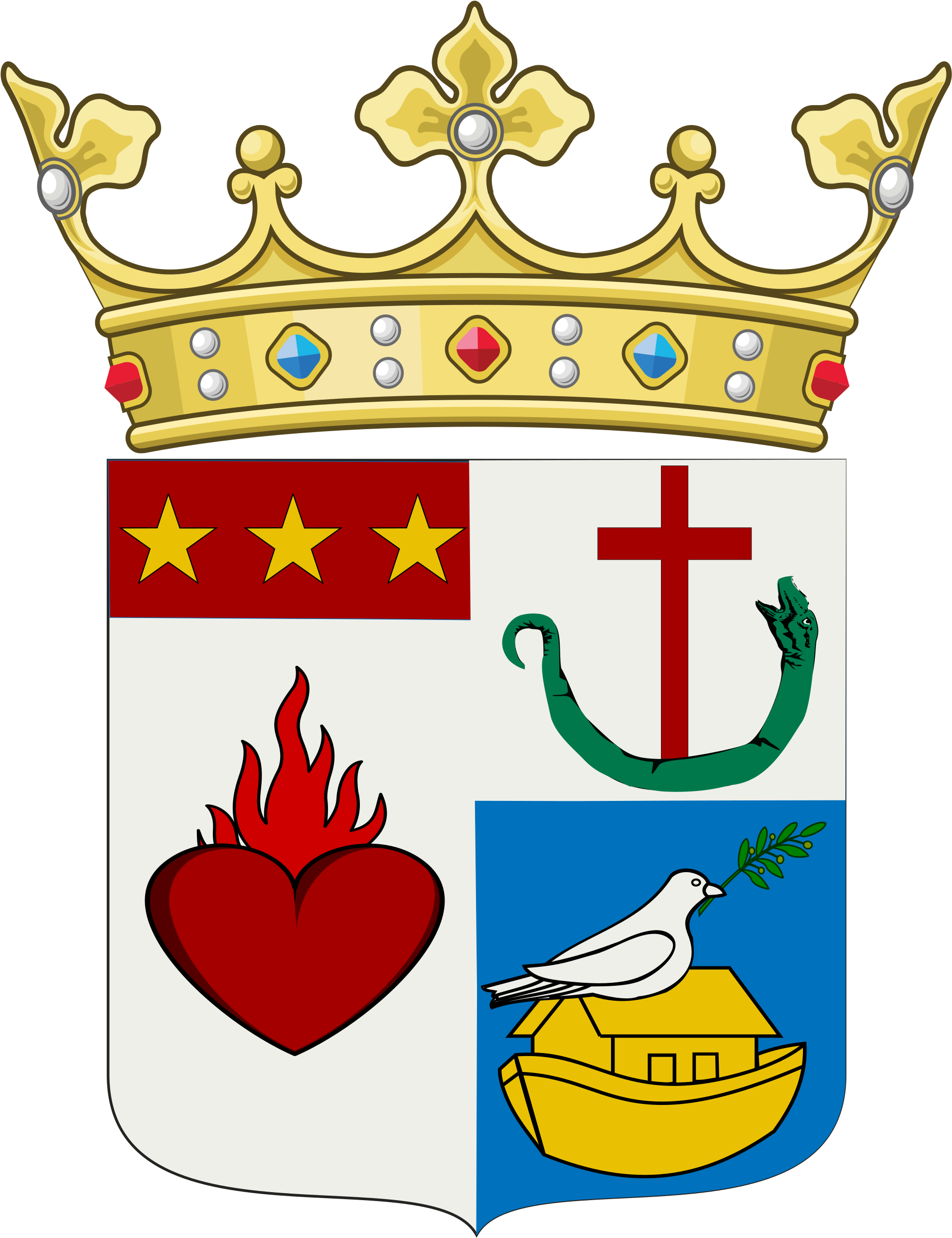 Filitti Family Coat Of Arms - Flame On Heraldry (2000x2517), Png Download