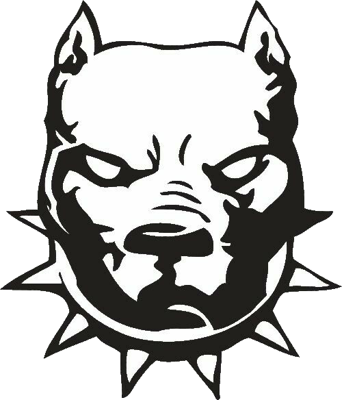 Pitbull Dog Cão Cachorro Cartoon Desenho @lucianoballac - Pitbull Logo Png (500x584), Png Download