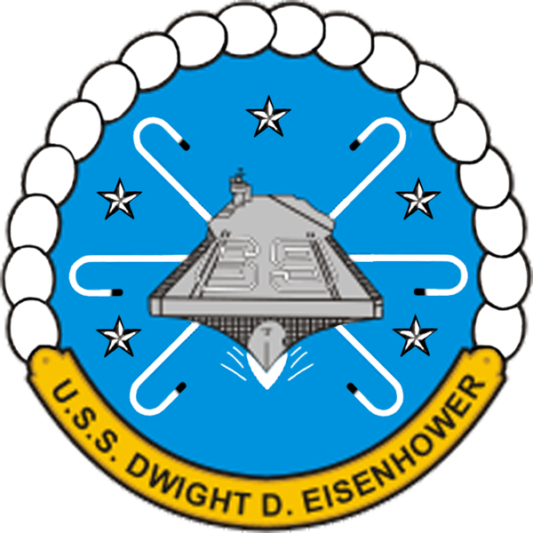 Uss Dwight D Eisenhower Cvn-69 Crest - Uss Dwight D Eisenhower Logo (600x600), Png Download