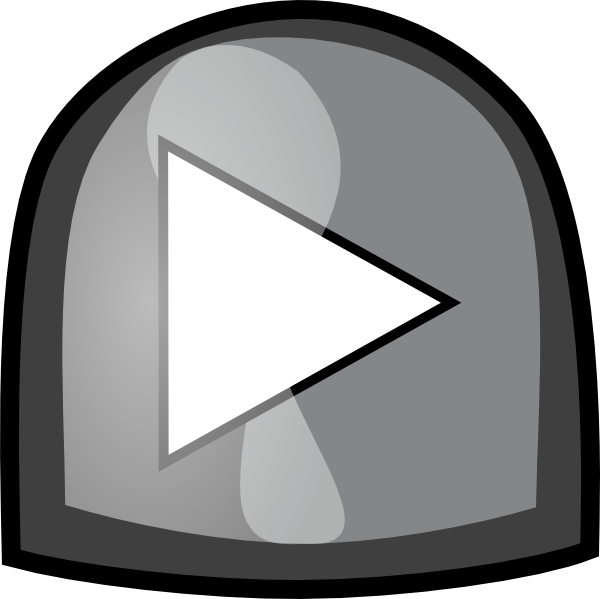 Black Play Button Svg Clip Arts 600 X 599 Px (600x599), Png Download