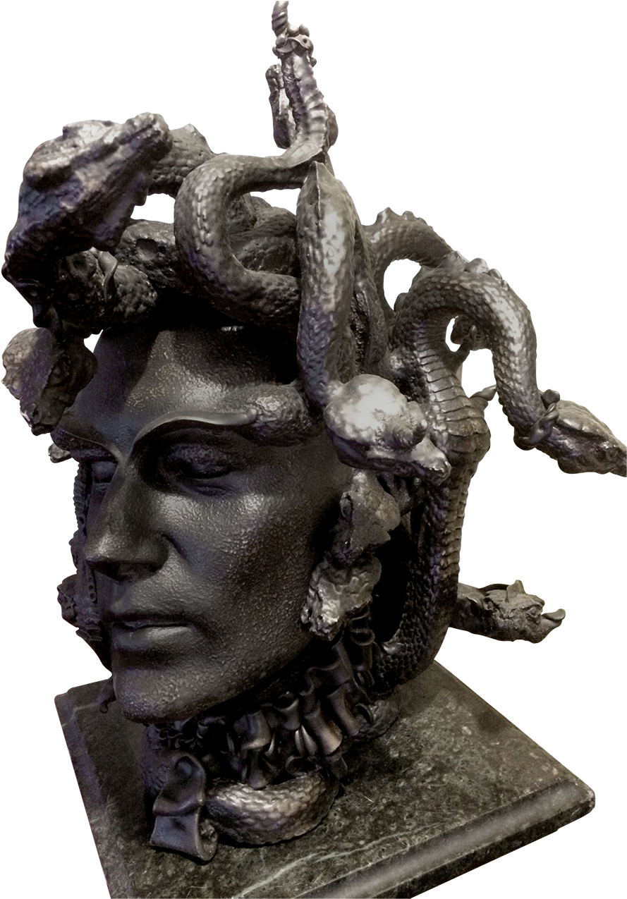 Horacio Bustos 1939- Argentine Sculptor Medusa As A - Sculpture (1400x1400), Png Download