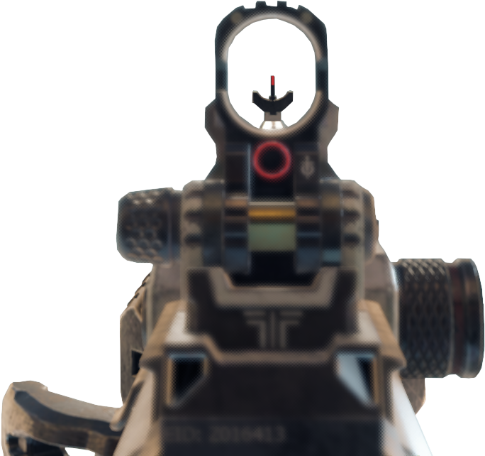 Bo3 Svg Thermal Sight - Assault Rifle Iron Sights (684x642), Png Download