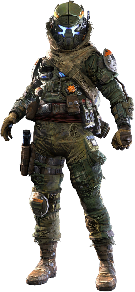 [ Img] - Piloto De Titanfall 2 (460x1080), Png Download
