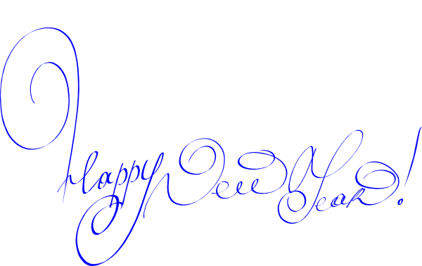 Happy New Year Banner Clip Art - Happy New Year Small (600x378), Png Download