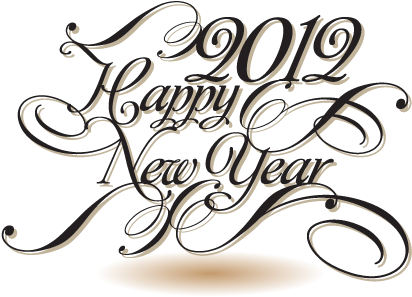 Happy New Year 2011 Banner 2 - Happy New Year 2012 (420x320), Png Download