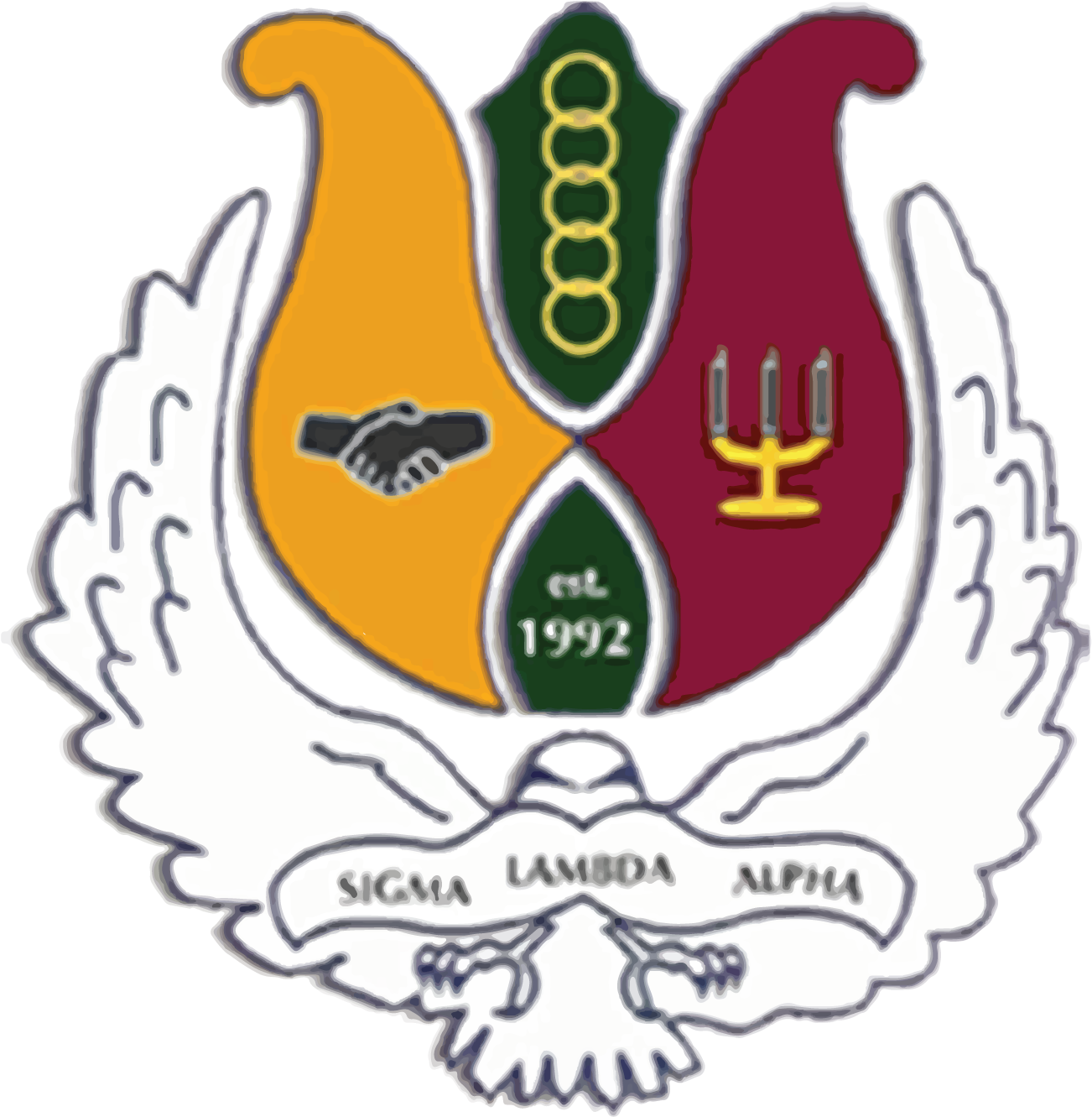Official Crest - Sigma Lambda Alpha Sorority (1440x1440), Png Download