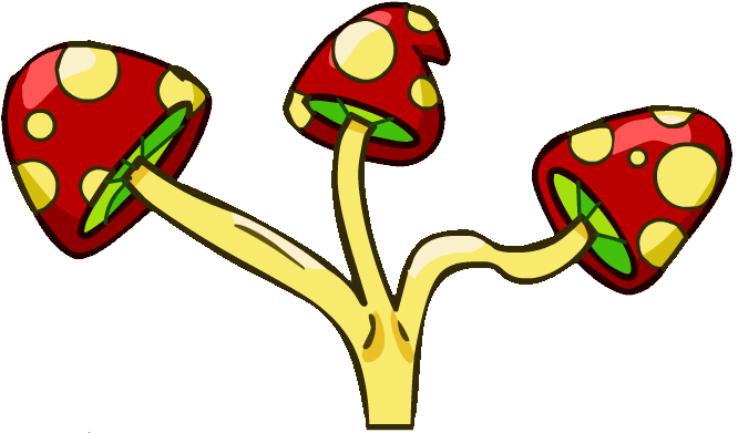 Red Mushroom Large - Mushroom (670x450), Png Download