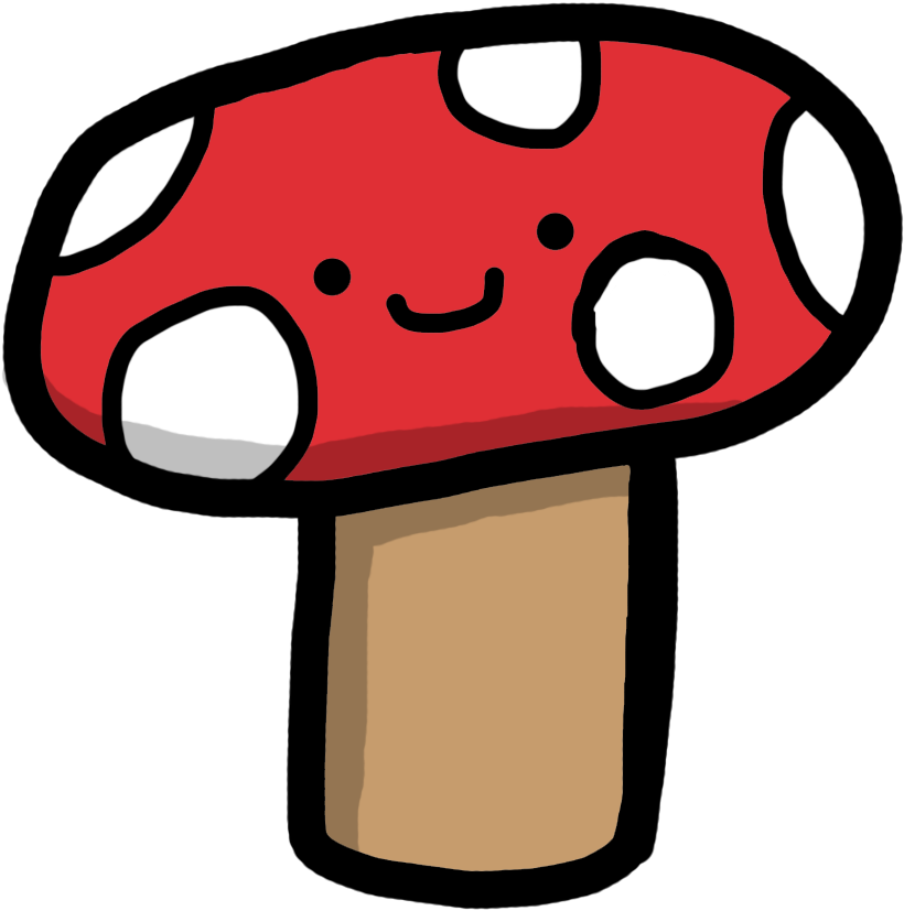 28 Collection Of Cute Mushroom Drawing - Transparent Mushroom Cute (1280x1024), Png Download