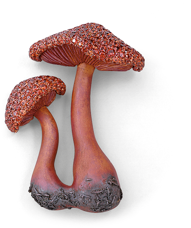 Red Mushroom Brooch - Jewellery (800x800), Png Download