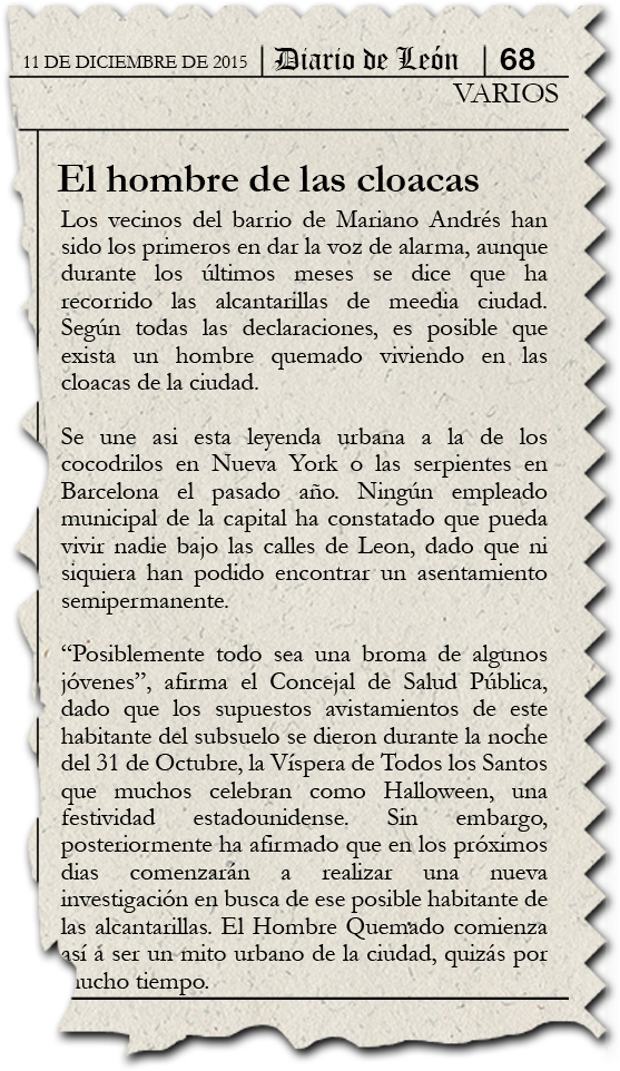 Periódico Hombre Quemado - Number (577x1000), Png Download