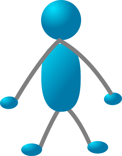 Stick Man - Clip Art (468x597), Png Download