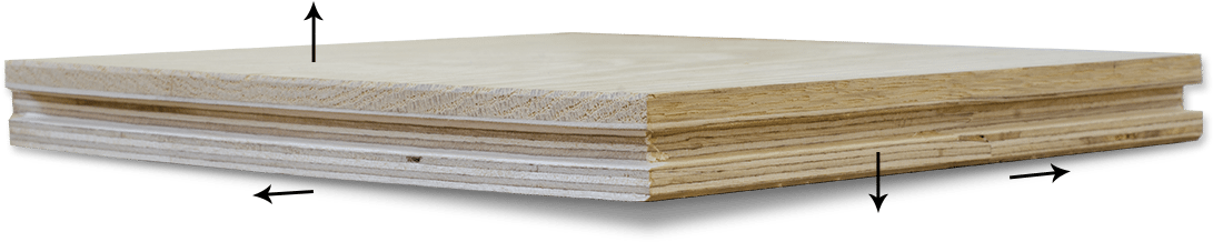 9 Layers Of Plywood Crisscrossing - Plywood (1240x251), Png Download