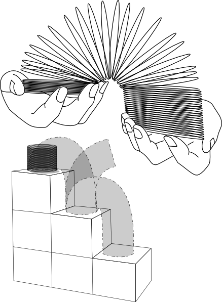 Free Icons Png - Slinky Clip Art (438x597), Png Download