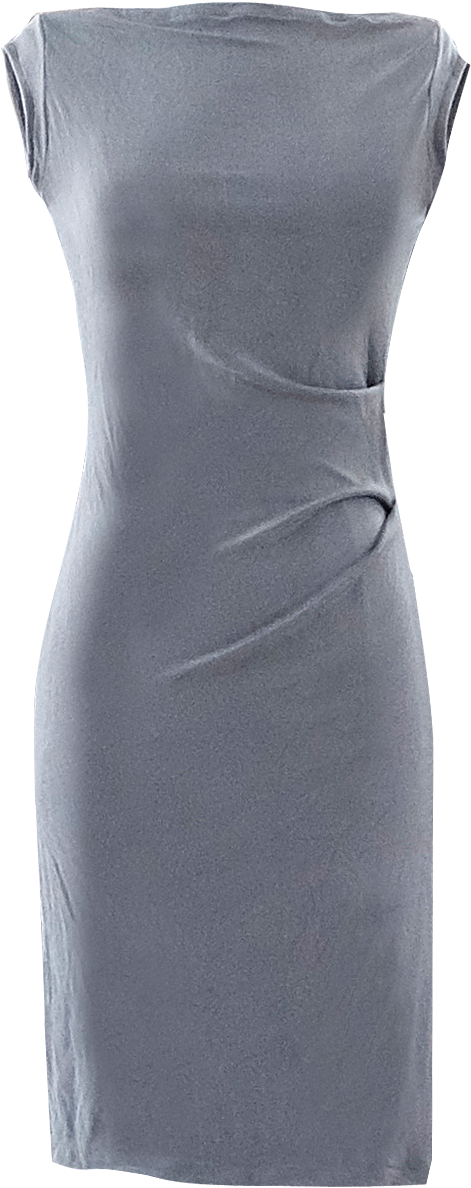 Lavender Slinky Gather Pencil Dres By British Steele - Little Black Dress (700x1372), Png Download