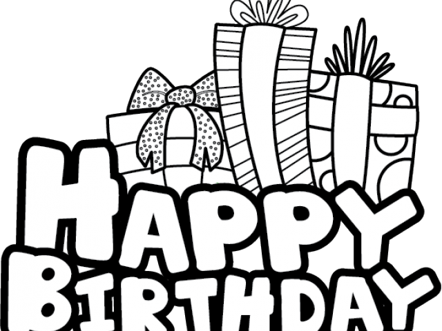 Happy Birthday Coloring - Happy Birthday For Picsart (559x425), Png Download