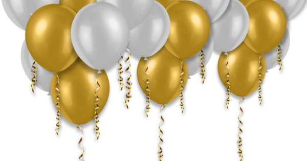 E Um Ano Novo Com Muitas Realizações E Sucesso Boas - Ballon En Or Png (600x315), Png Download