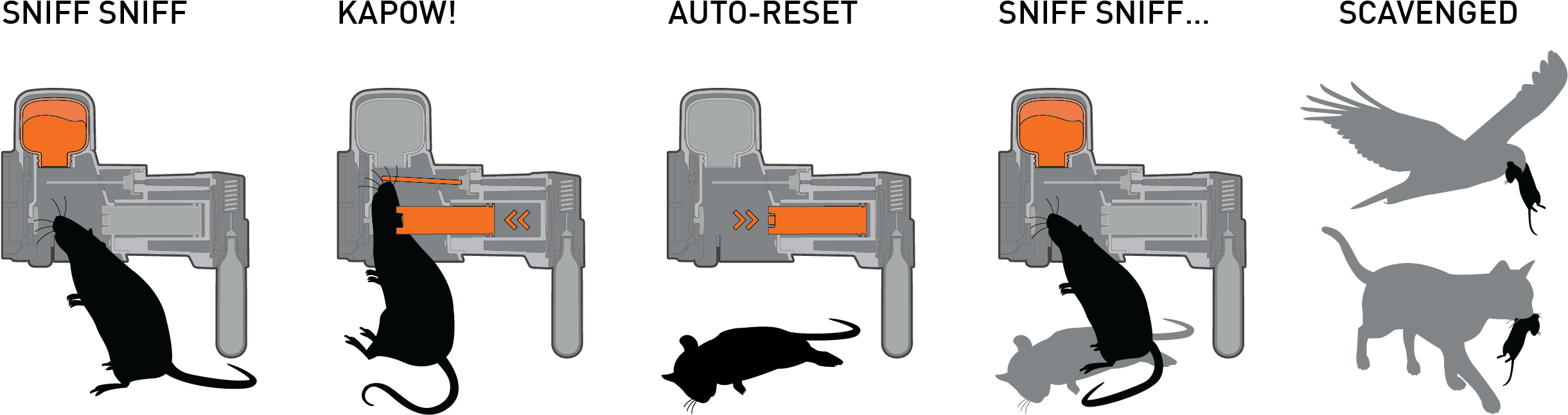 A24 Rat & Mouse Trap - A24 Automatic Rat Trap (2758x975), Png Download