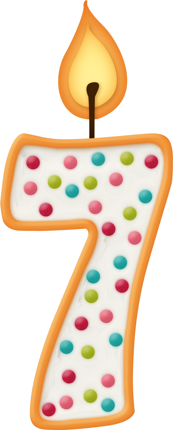 Hello Kitty Clip Art Free Birthday - Velas De Numeros Para Cumpleaños (584x1450), Png Download