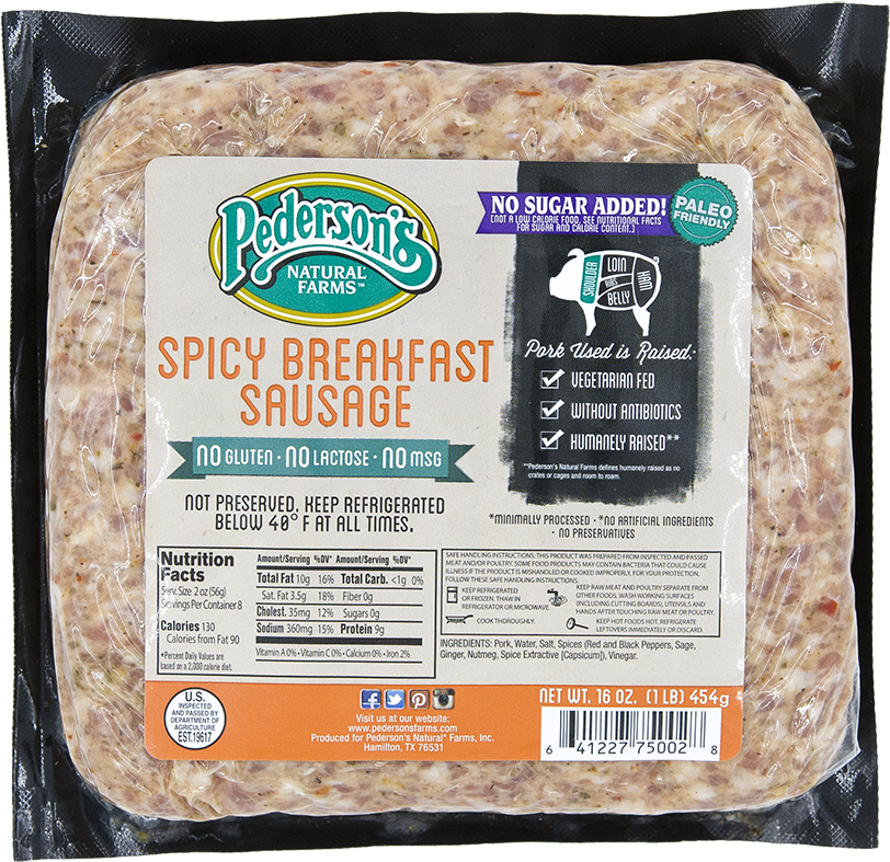 No Sugar Spicy Breakfast Sausage - Whole30 Breakfast Sausage Brands (1000x941), Png Download
