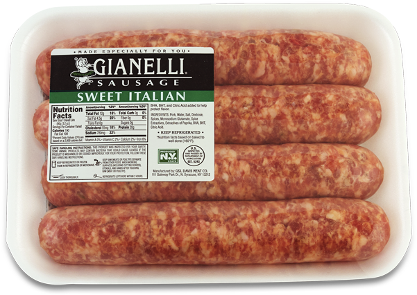 Home / Uncategorized / Sweet Italian Pork Sausage Links - Gianelli Turkey Sausage, Hot Italian (600x600), Png Download