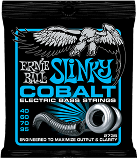 Ernie Ball 2735 Cobalt 40-95 Extra Slinky Bass - Ernie Ball Strings 08 (666x519), Png Download