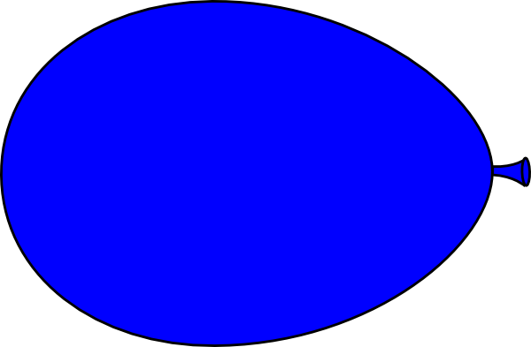 How To Set Use New Blue Balloon Svg Vector (600x393), Png Download