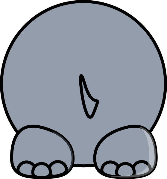 Hippo Clipart The Cliparts 4 Cliparting Intended For - Hippo Behind Cartoon (558x597), Png Download