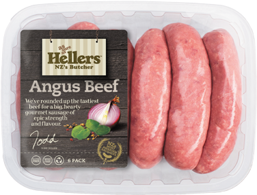 Also Available In This Range - Heller's Angus Beef Sausages (375x400), Png Download