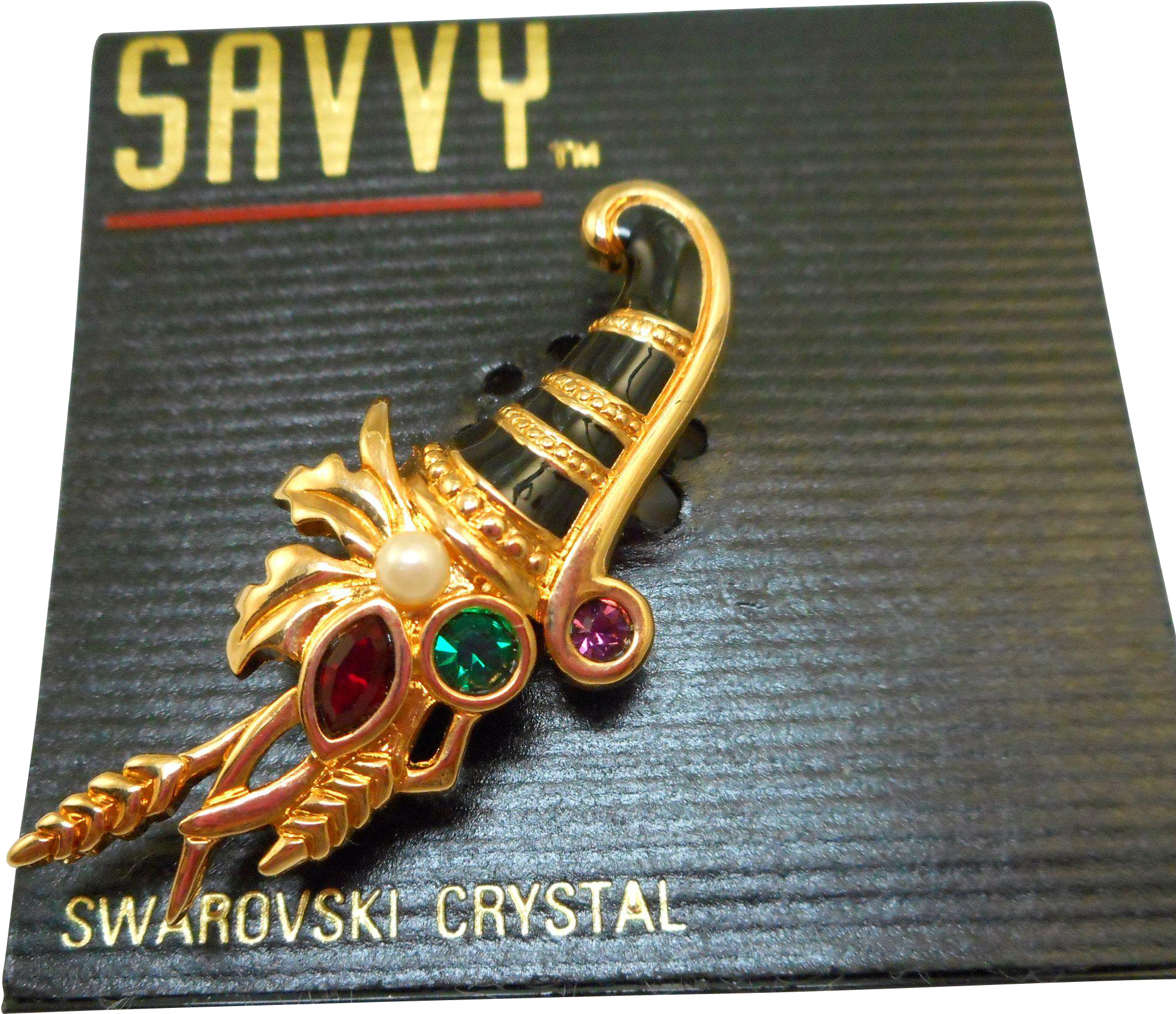 Swarovski Savvy Cornucopia Pin - Swarovski Ag (1945x1945), Png Download