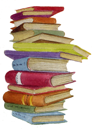 Montaña De Libros-ok - Montaña De Libros Png (640x453), Png Download