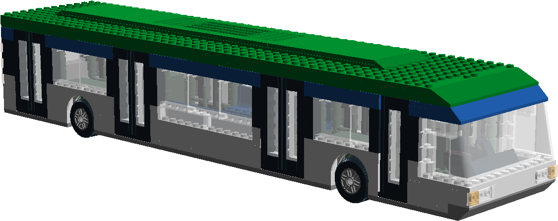 Airport Bus Front Right - Lego Airport Bus (1357x577), Png Download