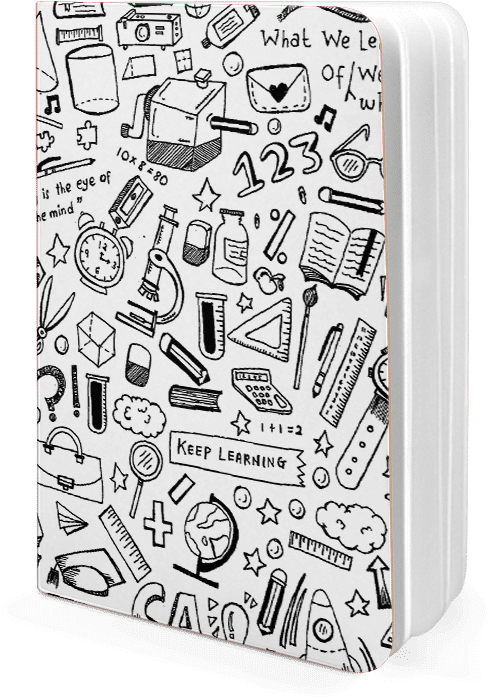 Dailyobjects School Doodles A5 Notebook Plain Buy Online - Doodle (600x700), Png Download