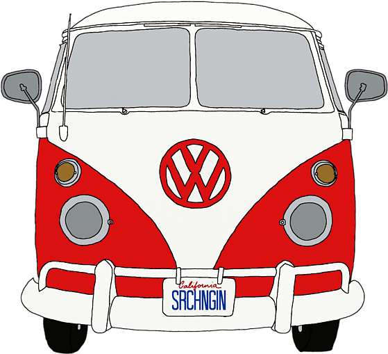 Bleed Area May Not Be Visible - Draw A Vw Bus (600x552), Png Download